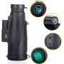 Gosky Titan 12X50 High Power Prism Monocular and Quick Smartphone Holder - Waterproof Fog- Proof Shockproof Scope -BAK4 Prism FMC for Bird Watching Hunting Camping Travelling Wildlife Secenery