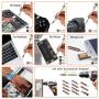 GANGZHIBAO 90pcs Electronics Repair Tool Kit Professional, Precision Screwdriver Set Magnetic for Fix Open Pry Cell Phone, Apple iPhone, Computer, PC, Laptop, Tablet, iPad, Macbook with Portable Bag