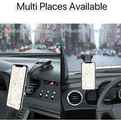 Miracase Car Phone Mount, Magnetic &Phone Stand 2 in 1 Multifunction Dashboard&Windshield Universal 360 Degrees Adjustable Compatible with iPhone X Xs Max XR 8 Plus 7 Plus Galaxy S10 S9 and More