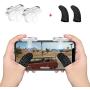 YaLiu 3 Triggers Mobile Game Controller, Transparent Gaming Triggers Aim and Shoot Buttons for PUBG/Knives Out/Rules of Servival Jostick for Android iOS Phone