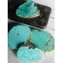 Crystal Phone Grip & Stand: Turquoise Healing Natural Stone Crystal Phone Accessory