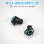 Bluetooth 5.0 Wireless Earbuds with 125H Playtime, TWS Premium Deep Bass Wireless Headphones IP7 Waterproof, Built-in Mic, Touch Control Cordless Earphones One Step Pairing for Sports
