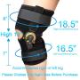 Nvorliy Hinged ROM Knee Brace Adjustable Knee Immobilizer Support for Arthritis, ACL, PCL, Meniscus Tear, Tendon, Osteoarthritis, Post OP Recovery - Leg Stabilizer for Men & Women (Regular)