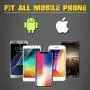 Allon Mobile Controller Compatible for PUBG & Fortnite, Sensitive L1R1 Mobile Phone Triggers & Grip Compatible iOS & Android (1 Pair+1 Grip)