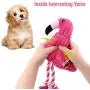 Petbobi Dog Toys Dog Teething Toys Best Puppy Chew Toys Plush Dog Chew Toys Squeaky Toys Set Rope with Balls 6 pcs