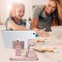 KANGYA 3 in 1 Charging Stand, Universal Charging Dock Station for Airpods Pro 2/1 Apple Watch Series 5/4/3/2 iPhone 11 SE 2020 Xs Max XR X 8 7 6S 6 Plus 5S 5 Android Smartphone iPad Tablet, Rose Gold