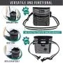 PetAmi Dog Treat Pouch | Dog Training Pouch Bag with Waist Shoulder Strap, Poop Bag Dispenser and Collapsible Bowl | Treat Training Bag for Treats, Kibbles, Pet Toys | 3 Ways to Wear