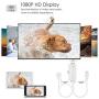 iPhone HDMI Cables Adapter, S7 HDMI Cable to TV, Lightning to HDMI 1080P Digital AV Adapter, 3 Feet Metal 3 in 1 Smartphone to HDMI/Micro USB/TYPE C Adapter for iPhone/iPad/S9/S8/Note 8 and More