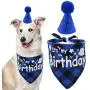 Dog Birthday Bandana Scarf with Cute Hat Pet Party Supplies Boy and Girl for Small Medium Large Dogs Dog Birthday Bandana Scarf with Cute Hat Pet Party Supplies Boy and Girl for Small Medium Large Dogs