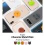 Ringke Magnetic Character Metal Plate Kit - Animal Edition (5 Pack, 1 Each) with 3M Adhesive Pad Compatible with Magnet Phone Car Mount Holder for Smartphone, iPad, Tablet, and Other Devices