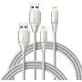 iPhone Charger Xcentz 3ft 2 Pack, Apple MFi Certified Lightning Cable, High-Speed iPhone Charger Cable Durable Braided Charging Cord for iPhone 11/X/XS/XR/XS Max/8/7/7 Plus/6/5s, iPad Mini/Air, Silver iPhone Charger Xcentz 3ft 2 Pack, Apple MFi Certified Lightning Cable, High-Speed iPhone Charger Cable Durable Braided Charging Cord for iPhone 11/X/XS/XR/XS Max/8/7/7 Plus/6/5s, iPad Mini/Air, Silver