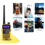 BAOFENG UV-5R Plus Qualette 5W Dual Band Two Way Radio Walkie Talkies (Imperial Yellow)