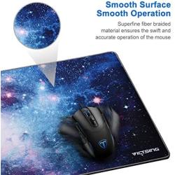 VicTsing [30% Larger] Extended Gaming Mouse Pad with Stitched Edges, Long XXL Mousepad (31.5x15.7In), Desk Pad Keyboard Mat, Non-Slip Base, Water-Resistant, for Work & Gaming, Office & Home, Galaxy