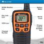 Midland - X-TALKER T51VP3, 22 Channel FRS Two-Way Radio - Extended Range, 38 Privacy Codes, NOAA Weather Alert (3 Pack) (Black/Orange)