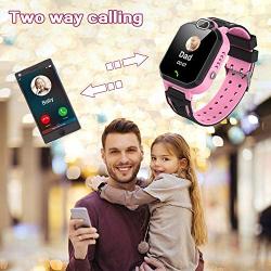 Kids Smart Watch for Boys Girls - Kids Smartwatch Phone with Calls 7 Games Music Player Camera Alarm Clock Calculator SOS Calendar Touch Screen Children’s Smart Watch for Kids Birthday Gifts(Pink)