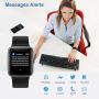 YAMAY Smart Watch Fitness Tracker Watches for Men Women, Fitness Watch Heart Rate Monitor IP68 Waterproof Digital Watch with Step Calories Sleep Tracker, Smartwatch Compatible iPhone Android Phones