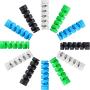 Jetec 12 Pieces Highly Flexible Silicone Micro USB Protector, Mouse Cable Protector, Suit for All Cell Phones, Computers and Chargers (Gray, Black, Blue, Green)