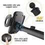 bokilino Universal Car Phone Holder for Car Dashboard Windshield Air Vent Long Arm Strong Suction Cell Phone Car Mount Fit with iPhone 11 Pro/Xs/Xs Max/8/8Plus,Samsung,Huawei,LG and More(Black)