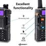 2PCs Baofeng Radios UV-5R MK5 8 Watt MP Max Power 2020 1800 mAh Li-ion Battery with Programming Cable Compatible for Baofeng Two Way Amateur Ham Radio Walkie Talkie, Mirkit Edition