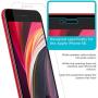 Tech Armor Premium Ballistic Tempered Glass Screen Protector for Apple iPhone SE 2020, iPhone 8 and iPhone 7 - with 99.99% HD Clarity and 3D Touch Accuracy, Clear [3 Pack]