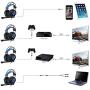 2016 Newest PS4 Headset-SA921 Lightweight Over Ear Stereo Gaming Headphones with Mic, Volume Control for PC MAC Computer iPhone Smart Phone Laptop iPad Mobile(Black Blue)