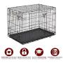 MidWest Homes for Pets Dog Crate | iCrate Single Door & Double Door Folding Metal Dog Crates | Fully Equipped