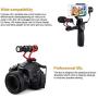 Camera Microphone Comica CVM-VM10II B Super-Cardioid Directional Condenser Video Shotgun Microphone for Canon Nikon, Sony Panasonic Olympus Fuji Cameras,Android Smartphone Mic(with Wind Muff)
