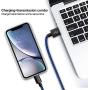 JIMROZ iPhone Charger, MFi Certified Lightning Cable 3 Pack 10ft Nylon Braided Fast Charging Sync Cord Compatible with iPhone 11 Pro Max XS XR X 8 7 6s 6 Plus 5 5s, iPad, iPod and More, BlackBlue