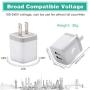 USB Wall Charger, KENHAO 3-Pack 2.1A/5V Dual Port USB Plug Power Adapter Charging Block Cube Compatible with iPhone 11 /Pro Max, XR/XS/X 8/7/6 Plus, Samsung, Moto, Kindle, Android Phone -White