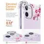 GVIEWIN iPhone 11 Case, Clear Flower Design Soft & Flexible TPU Ultra-Thin Shockproof Transparent Bumper Protective Floral Cover Case for iPhone 11 6.1 Inch 2019 (Peach Blossom/Pink) GVIEWIN iPhone 11 Case, Clear Flower Design Soft & Flexible TPU Ultra-Thin Shockproof Transparent Bumper Protective Floral Cover Case for iPhone 11 6.1 Inch 2019 (Peach Blossom/Pink)