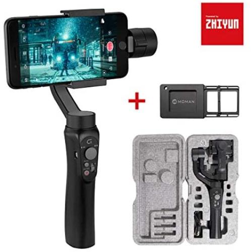 3-Axis Gimbal Stabilizer for Smartphone, Powered by ZHIYUN-Gimbal for iPhone-Android Video Recording with Gopro Adapter Plate,Dolly Zoom, Timelapse, Panorama, CINEPEER C11