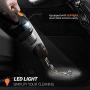 Vaclife Handheld Vacuum, Hand Vacuum Cordless with High Power, Mini Vacuum Cleaner Handheld Powered by Li-ion Battery Rechargeable Quick Charge Tech, for Home and Car Cleaning, Black & Orange