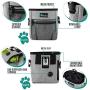 PetAmi Dog Treat Pouch | Dog Training Pouch Bag with Waist Shoulder Strap, Poop Bag Dispenser and Collapsible Bowl | Treat Training Bag for Treats, Kibbles, Pet Toys | 3 Ways to Wear