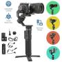 FeiyuTech G6 Max 3-Axis Handheld Gimbal Stabilizer (G6 Plus Upgrade Ver) for Mirrorless Camera Like Sony a7 w/Short Lens,Action Camera Gopro,Smart Phone iPhone 11 Pro Max 8,1.2Kg Payload,Splash Proof