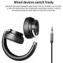 Wireless Gaming Headset, DIWUER Bluetooth Over-Ear Headphone Built-in Microphone Noise Cancelling for PS4 Xbox PC Computer Mac Laptop iPhone Smartphone