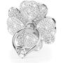 Phone Finger Ring Stand with Sparkly Diamond, Nsiucion Heart Lucky Clover Phone Ring Kickstand Holder [Washable] [Removable], 360°Rotation Zinc Alloy Ring Grip Stand for All Phones (Silver)