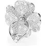Phone Finger Ring Stand with Sparkly Diamond, Nsiucion Heart Lucky Clover Phone Ring Kickstand Holder [Washable] [Removable], 360°Rotation Zinc Alloy Ring Grip Stand for All Phones (Silver)