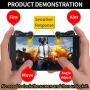 【1 Pair】 IFYOO Z108 Mobile Gaming Controller Compatible with PUBG Mobile/Fortnitee Mobile/Call of Duty Mobile, Sensitive Shoot and Aim Trigger L1R1 Compatible with Android & iPhone