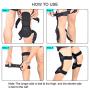 Knee Braces Joint Support, Stabilizer Pads with 4 Powerful Springs for Men/Women, 2020 Upgraded Power Knee Protection Booster, Running, Hiking, Arthritis, Meniscus Tear, Sports