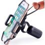 Bike & Motorcycle Phone Mount - for iPhone 11 (Xs, Xr, 8, Plus/Max), Galaxy S20 or Any Cell Phone - Universal Handlebar Holder for ATV, Bicycle and Motorbike. +100 to Safeness & Comfort
