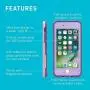 Lifeproof FRē Series Waterproof Case for Iphone 8 & 7 - Retail Packaging - Night Lite (Black/Lime)