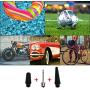 HONGNAL Air Compressor Tire Inflator, DC 12V Portable Car Air Compressor Pump with Gauge Multi-Function Car Air Pump with 3 Nozzle Adaptors for Car Tires, Bicycles, Trucks & Inflatables