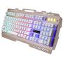 Satisfy your comfortable and healthy life ZGB G700 104 Keys USB Wired Mechanical Feel RGB Backlight Metal Panel Suspension Gaming Keyboard with Phone Holder,For E-sports mechanical game keyboard(Black