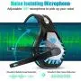 BUTFULAKE GH-1 Gaming Headset for PS4, Xbox One, Xbox One S, PC, Nintendo Switch, Mac, Laptop, Computer, 3.5mm Wired Pro Stereo Over Ear Gaming Headphones with Noise Cancelling Mic, LED Light, Blue BUTFULAKE GH-1 Gaming Headset for PS4, Xbox One, Xbox One S, PC, Nintendo Switch, Mac, Laptop, Computer, 3.5mm Wired Pro Stereo Over Ear Gaming Headphones with Noise Cancelling Mic, LED Light, Blue