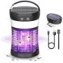 Bug Zapper Solar Powered, Electric Mosquito Zappers Killer, Anysun Portable Camping Lantern with SOS Emergency Light, Rechargeable Insect Fly Pest Attractant Trap for Outdoor Indoor Patio Backyard Bug Zapper Solar Powered, Electric Mosquito Zappers Killer, Anysun Portable Camping Lantern with SOS Emergency Light, Rechargeable Insect Fly Pest Attractant Trap for Outdoor Indoor Patio Backyard