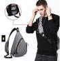 KAKA Sling Bag,Crossbody Backpack Shoulder Bag Travel With USB Charging Port