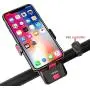 XUNXING 4 in 1 4000mA Rechargeable Bike Cellphone Mount Front Light Super Bright Power Bank Motorcycle Bicycle Mobile Phone Holder Mounting with High 130DB Bell