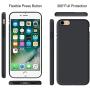 Miracase iPhone 8 Silicone Case, iPhone 7 Silicone Case Liquid Silicone Gel Rubber Case Full Body Protection Shockproof Cover Case Drop Protection for Apple iPhone 7/ iPhone 8(4.7") (Black)