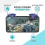 BOKA Tula Shape Pubg Metal Tula Triggers Gamepad Joystick Compatible with All Smartphones for PUBG, Fortnite, Knives Out, Rules of Survival, Survivor Royale etc - (Red & White) (Blue-3)
