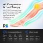 Reathlete Leg Massager, Air Compression for Circulation Calf Feet Thigh Massage, Muscle Pain Relief, Sequential Boots Device with Handheld Controller with Knee Heat Function